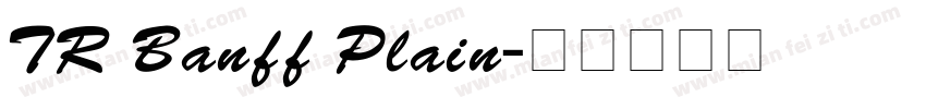 TR Banff Plain字体转换